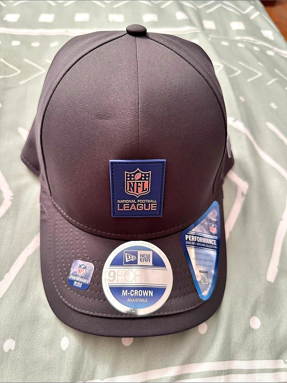 New Era 9FORTY M-CROWN Adjustable NFL Black Adjustable NWT